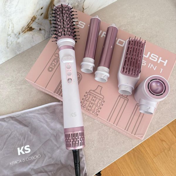 Фен-щетка браш KS Turbobrush 5в1 с автоматическим вращением Turbobrush фото